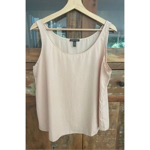 Eileen Fisher Nude Tencel Blend Scoop Neck Tank